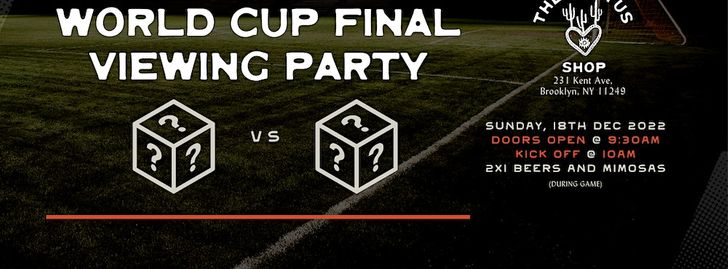 FIFA World Cup 2022 ™ Final Viewing Party - Brooklyn, NY | GoHiLo